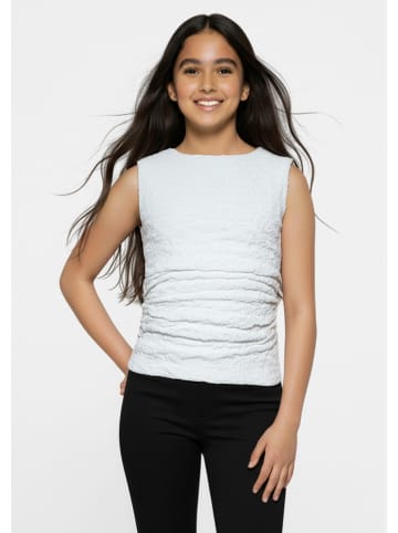 Blue Effect Top in Weiß