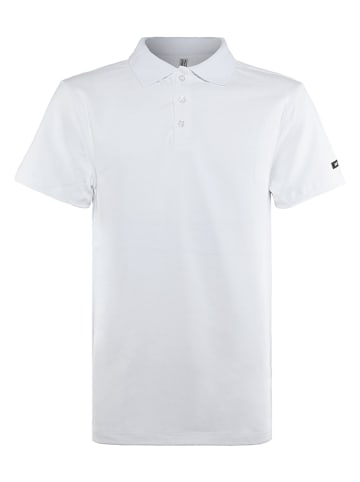 Blue Effect Poloshirt in Weiß