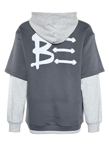 Blue Effect Hoodie wit/grijs