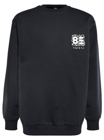 Blue Effect Sweatshirt in Schwarz