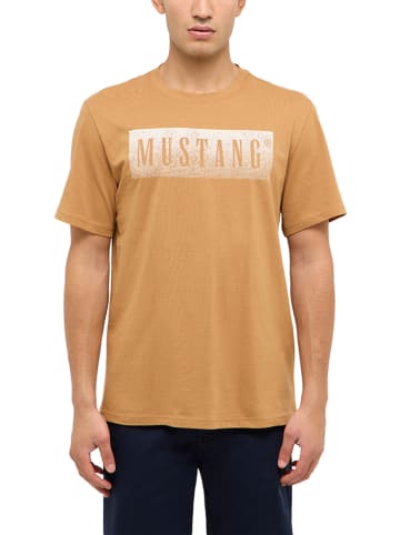 Mustang Koszulka "Austin" w kolorze jasnobrązowym