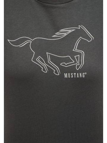 Mustang Koszulka "Loa" w kolorze antracytowym