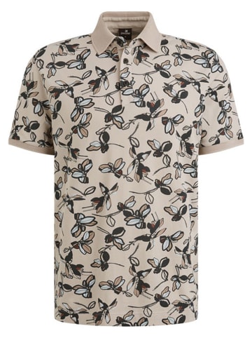Vanguard Poloshirt in Beige/ Schwarz