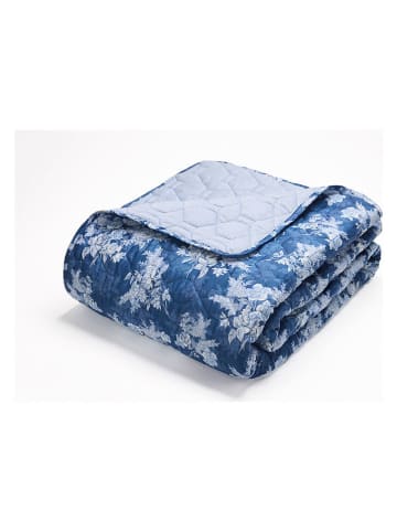 Cacharel Satijnen bedsprei ''Noctalia'' blauw