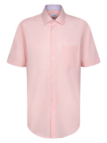 Seidensticker Hemd - Regular fit - in Apricot/ Weiß