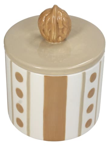 Kersten Vorratsbehälter ''Walnut'' in Beige/ Creme - (H)14,4 x Ø 11 cm