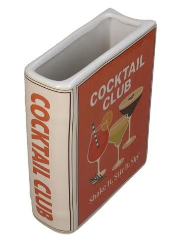 Kersten Vaas ''Book Cocktail'' oranje - (B)15 x (H)18 x (D)5,5 cm