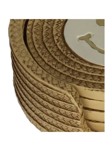 Kersten 4-delige set: onderzetters ''Smiley'' beige - Ø 11,5 cm