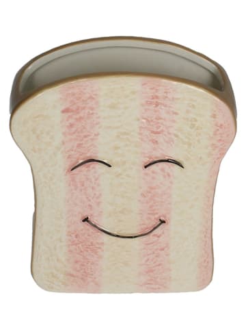 Kersten Vase ''Bread'' in Creme/ Rosa - (B)15,5 x (H)17,1 x (T)6,9 cm