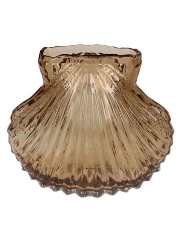 Kersten Vaas ''Shell'' lichtbruin - (B)17,5 x (H)16 x (D)9,7 cm