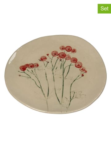 Kersten Talerze śniadaniowe (2 szt.) "Field Flower" w kolorze beżowym - Ø 21 cm