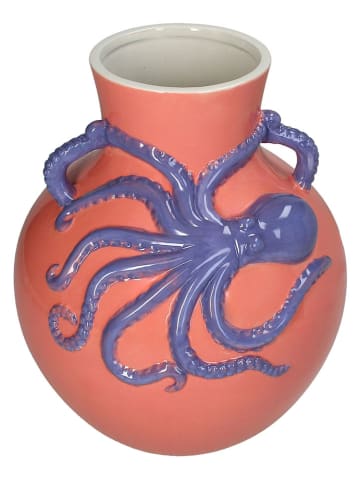 Kersten Vase ''Octopus'' in Rot/ Lila - (H)25,3 x Ø 21,5 cm