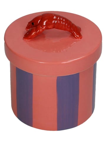 Kersten Voorraadpot ''Lobster'' rood/paars - (H)13,4 x Ø 12,4 cm