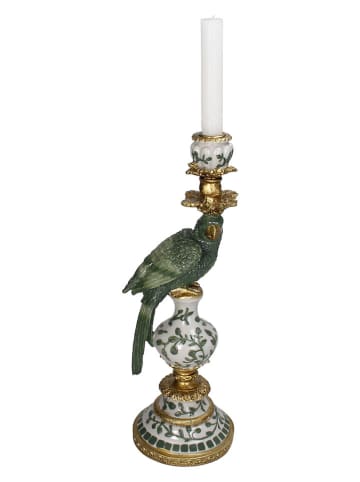 Kersten Świecznik "Bird" w kolorze zielonym - 14 x 39,5 x 13 cm