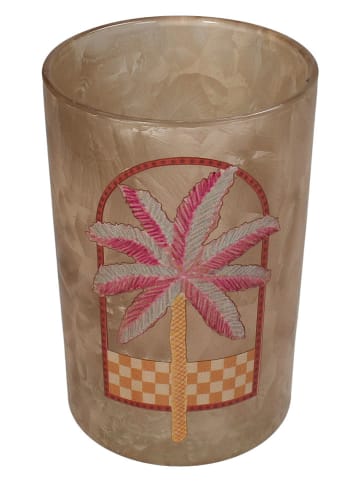 Kersten Świecznik "Palm Tree" w kolorze beżowym - wys. 18 x Ø 12 cm