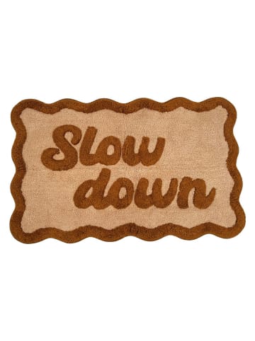 Kersten Dywanik łazienkowy "Slow Down" w kolorze beżowo-jasnobrązowym - 50 x 80 cm