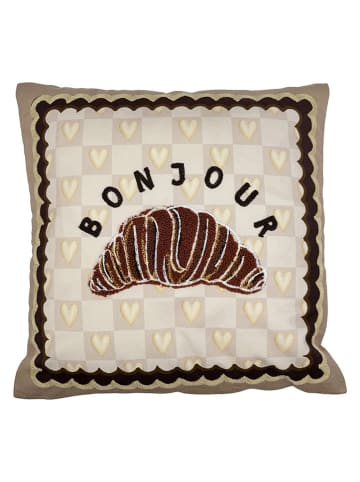 Kersten Kussen ''Croissant'' beige/bruin - (L)45 x (B)45 cm