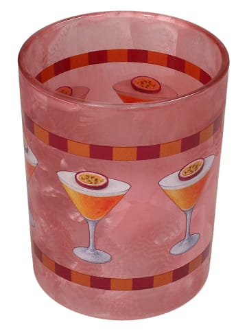 Kersten Świecznik "Martini" w kolorze różowym - wys. 12,5 x Ø 10 cm