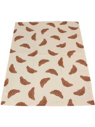 Kersten Geschirrtuch ''Croissant'' in Beige/ Hellbraun - (L)70 x (B)50 cm