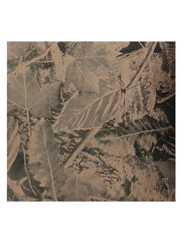 Kersten Kissen ''Leaves'' in Schwarz/ Hellbraun - (L)45 x (B)45 cm