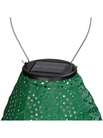 Kersten Solarny lampion LED w kolorze zielonym - wys. 45 x Ø 20 cm
