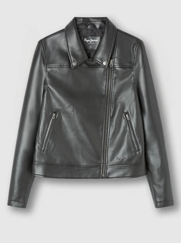 Pepe Jeans Kunstlederjacke in Schwarz