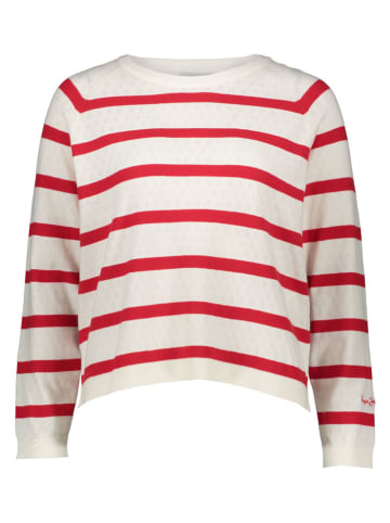 Pepe Jeans Sweter w kolorze biało-czerwonym