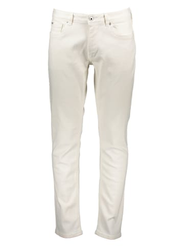 Pepe Jeans Spijkerbroek "Stanley" - tapered fit - wit