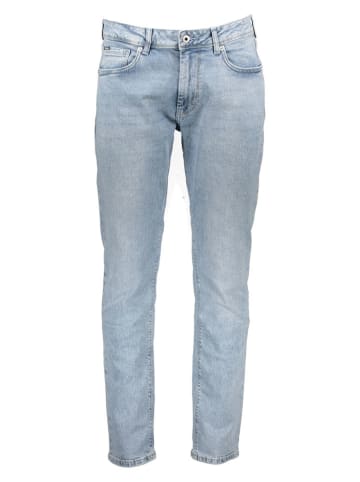Pepe Jeans Dżinsy "Stanley" - Tapered fit - w kolorze błękitnym
