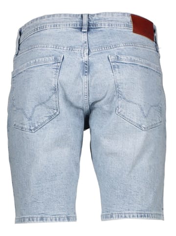 Pepe Jeans Bermudy dżinsowe "Stanley" w kolorze błękitnym
