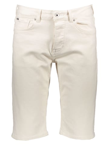 Pepe Jeans Bermudy dżinsowe "Byron" w kolorze kremowym