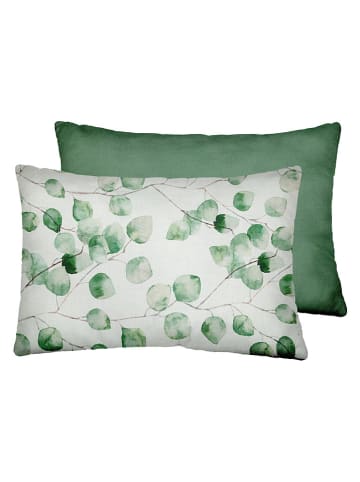 Ornami Kissenhülle ''Fosca'' in Grün/ Weiß - (L)30 x (B)50 cm
