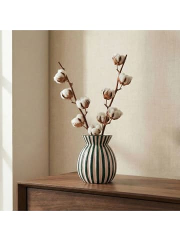 Ornami Vaas zwart/wit - (H)19 x Ø 16,5 cm
