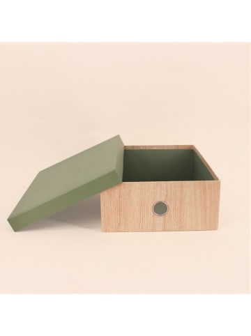 Ornami 5tlg. Schreibtisch-Organizer-Set in Beige/ Grün