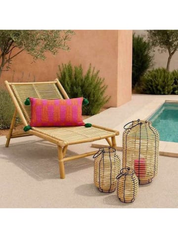 Ornami Poduszka outdoorowa "Pessoa" w kolorze różowo-pomarańczowym - 30 x 50 cm