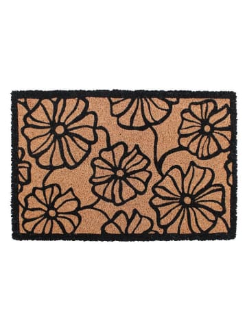 Ornami Wycieraczka w kolorze jasnobrązowym z włókna kokosowego - 40 x 60 cm