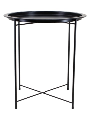 Ornami Stolik w kolorze czarnym - wys. 50 x Ø 47 cm