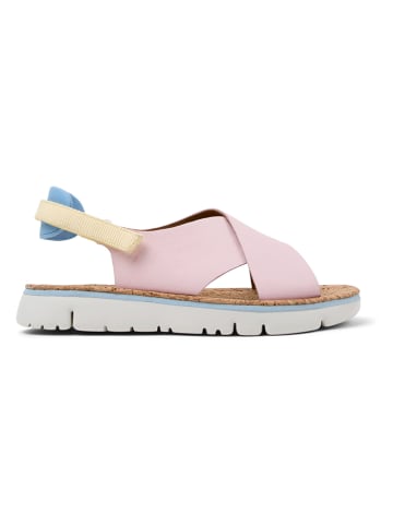 Camper Leder-Sandalen in Rosa