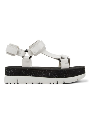 Camper Leren haksandalen zwart/wit