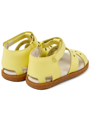 Camper Leder-Sandalen in Gelb