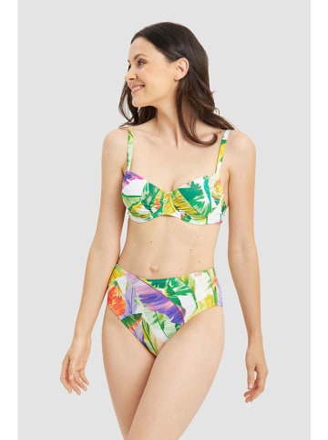Rösch Biustonosz bikini w kolorze zielono-białym
