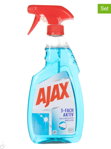 Ajax 6er-Set: Glasreiniger "3-Fach Aktiv", 500 ml