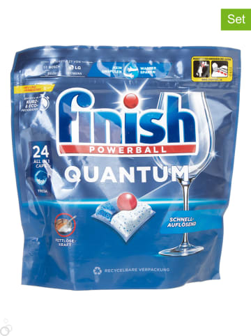 finish 7er-Set: Spülmaschinencaps " Powerball Quantum All in1 Fresh", je 24 Caps