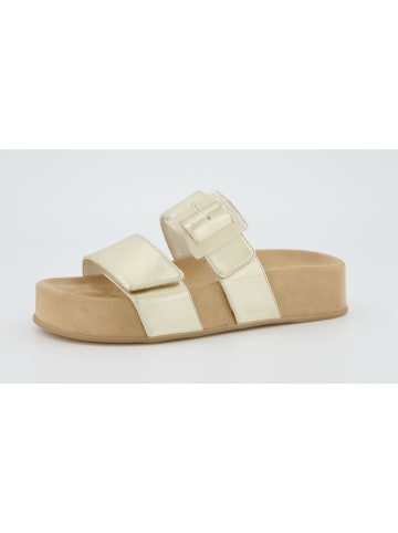 Paul Green Leren slippers beige