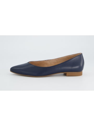 Paul Green Leren ballerina's donkerblauw