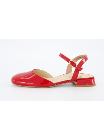 Paul Green Leder-Slingballerinas in Rot