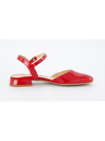 Paul Green Leder-Slingballerinas in Rot