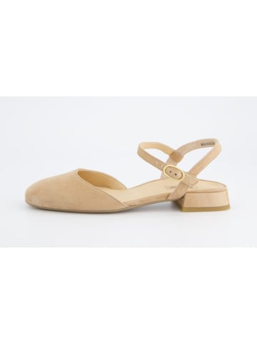 Paul Green Leren slingballerina's beige