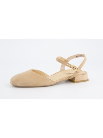 Paul Green Leder-Slingballerinas in Beige