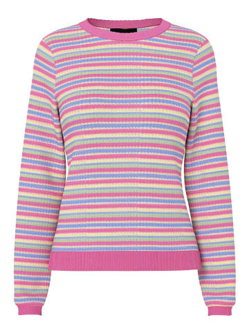 Pieces Pullover in Pink/ Bunt